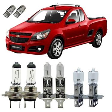 Imagem de Kit Lâmpadas Originais Gm Montana Alto Baixo Milha 3200K T10 - Autovex