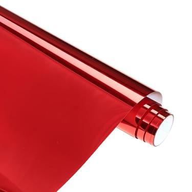 Imagem de HTVSTD Rolo de Vinil Htv Vermelho Metálico- 12" * 8 Pés de Vinil de Transferência de Calor Vermelho Metálico Htv Vermelho para Passar A Ferro Em Vinil Htv para Roupas, Camisetas Co (, Vermelho)