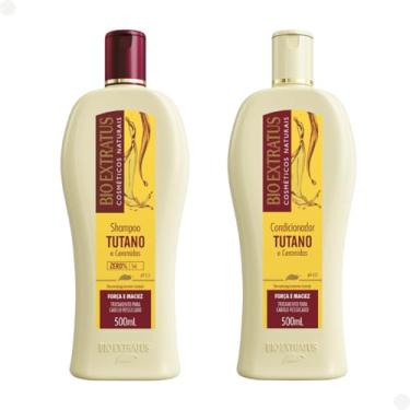Imagem de Kit Shampoo E Condicionador Tutano 500ml +Mimo Exclusivo Para Cabelos Seco e Fracos Bio Extratus Oficial