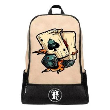 Imagem de Mochila Escolar Pega a Visão Estampado Baralho Masculina-Masculino