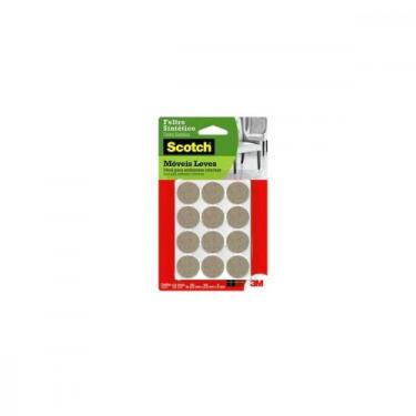 Imagem de Feltro Auto-Adesivo 3M Marrom Redondo P 12Pecas Fp-088 Hb004262687, Ma