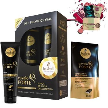 Imagem de Kit Haskell Cavalo Forte Promopack 500ml + Leave-in 150gr