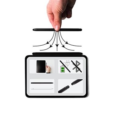 Imagem de Caneta Stylus magnética Intact 2 em 1 com ponta de tecido premium para Apple iPad Pro/Air/Mini e todos os outros tablets, celulares e telas sensíveis ao toque (preto fosco)