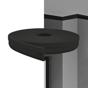 Imagem de Rodateto Eva Autocolante 5cm Rt34 Preto 10 Metros Meurodapé