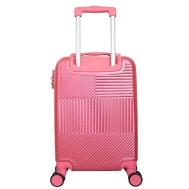 Imagem de Mala De Viagem Abs Grande Mão Rodinhas 360 Anac Bordo Rosa