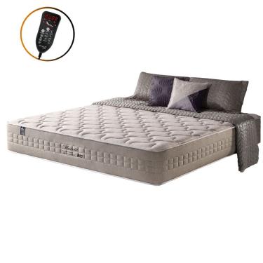 Imagem de Colchão King Phoenix Molas Ensacadas Magnético Massageador Cinza