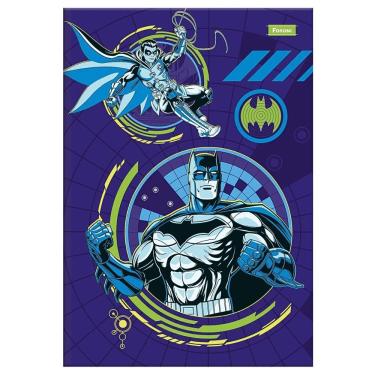 Imagem de Caderno Brochura Capa Dura Universitário Batman 80 Folhas Foroni Estampa 1