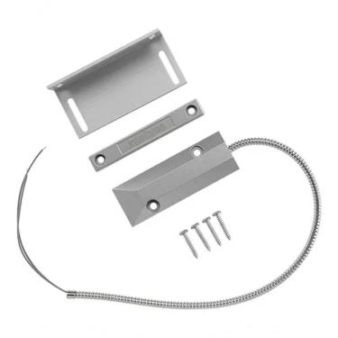 Imagem de Sensor Magnetico Com Fio Para Portas Metalicas Prata
