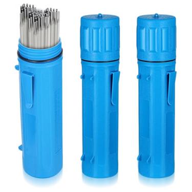 Imagem de Tubo de armazenamento de haste de soldagem com 2 peças, tubo de armazenamento de eletrodo de soldagem de 35 cm, suporte de haste de soldagem à prova d'água, recipiente de haste de soldagem para haste