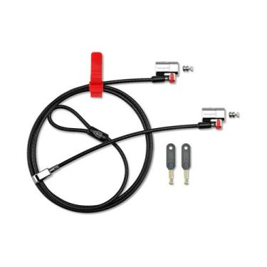 Imagem de Clicksafe Trava Dupla com Cadeado - Chave Mestra - Kensington, Único