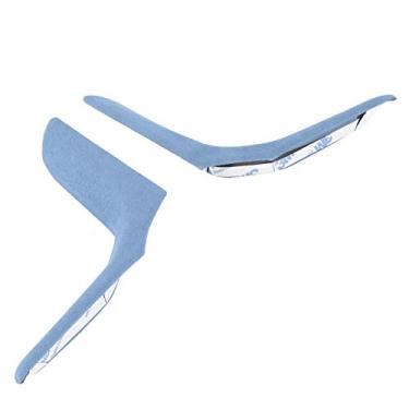 Imagem de 2PCS Premium Camurça o Volante do Volante Fit para 3 Séries G20 G28 2018-2021 Cinza Escuro, Elegante e (Azul -celeste)