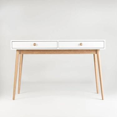 Imagem de Escrivaninha LIVA 2 Gavetas Madeira Branca