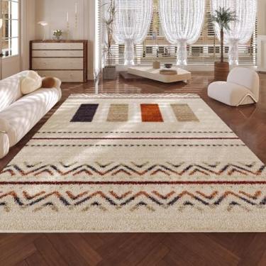 Imagem de Tapete de caxemira para sala de estar, quarto, área ampla, acolchoado, vestiário, tapete decorativo (120 x 200 cm, 47 x 79 polegadas/FYR-7)