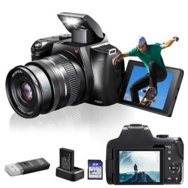 Imagem de Câmera digital OIEXI 72MP 4K 12X com zoom óptico Vlogging