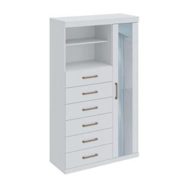 Imagem de Cômoda Russell Branco com Espelho - CASA H