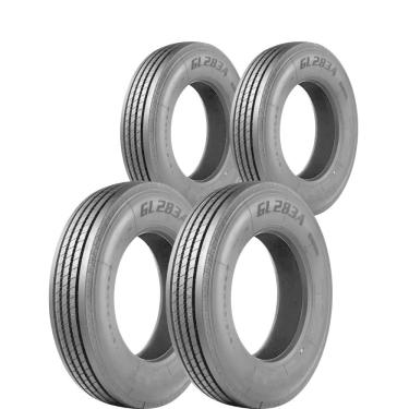 Imagem de Kit 4 Pneus 275/80R22.5 Liso 18 Lonas 149/146L GL283A Tornado