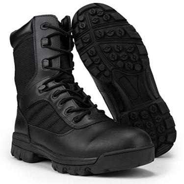 Imagem de Botas de combate tática masculina preta RYNO GEAR com forro Coolmax, 8", 8