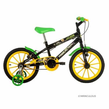 Imagem de Bicicleta Aro 16 Free Action Cat Noir  Miraculous MTB 1V V-Brake, Pret