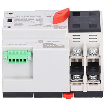 Imagem de Interruptor de Transferência Automática Ininterrupto 2P 100A PC Tipo de Isolamento ATS AC Com Material de Cobre ABS para Fonte de Alimentação de Backup