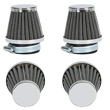 Imagem de Filtros de ar de motocicleta redondos afunilados fixadores de filtro de admissão para Yamaha Honda Suzuki Kawasaki Dirt Bike ATV Ciclomotor Pit Bike Scooter Vintage 50 mm