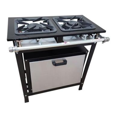 Imagem de Fogão 2 Bocas Cefaz com Forno Linha Gold Baixa Pressão CFZG-118
