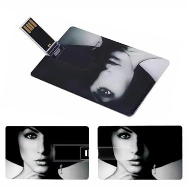 Imagem de Pen drive USB para cartão de crédito personalizado, pacote com 50 cartões pretos personalizados USB 2.0, ideal para negócios, educação, corporações, estúdios de fotografia e música (1 GB, sem caixa)