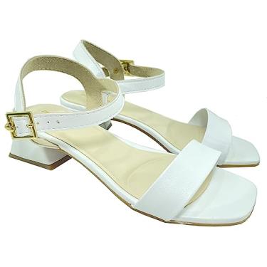 Imagem de Sandália Infantil Molekinha Básica Salto Bloco - Branco