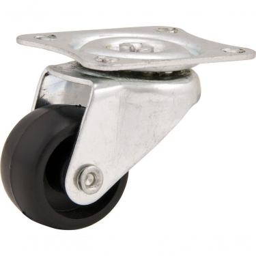 Imagem de Rodizio Giratório 1 Leve 10kg Pvc Preto Vonder