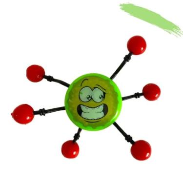 Imagem de Brinquedo Aranha que Gruda e Desce na Parede (Verde)