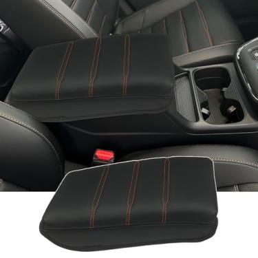 Imagem de Zxiaochun Capa de console central para Honda CR-V LX/EX/EXL/Sport/Sport-L/Sport Touring Hybrid 2023 2024 2025, protetor de couro com tampa de apoio de braço, acessórios internos (preto/extragrosso)