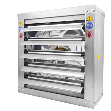 Imagem de GRELWT Exaustor de parede de 61 cm - obturador automático - ventilador de ventilação para ventilação de sótão, galpão ou garagem, 4390 CFM, área de cobertura de 6180 m², nova versão