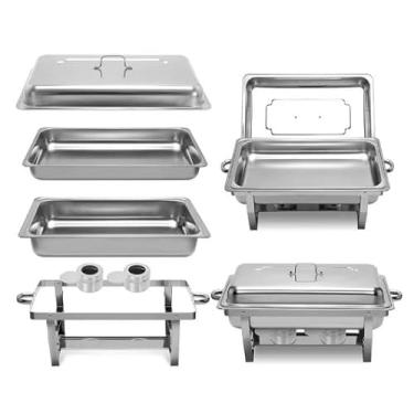 Imagem de Rechaud Inox para Festa e Rechaud Eletrico - Lancheira Térmica Multiuso com Caixa Térmica para Restaurante e Bufê(1)