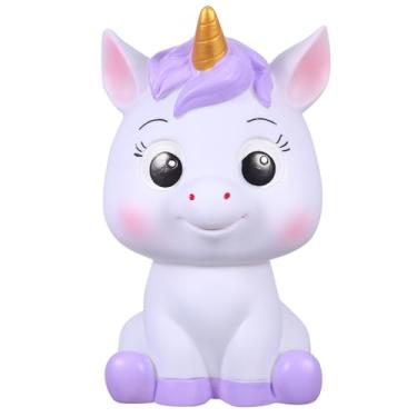 Imagem de Beaupretty Cofrinho de Cavalo Fofo: Ano Do Cavalo 2026, Caixa de Vinil para Economizar Dinheiro - Cofrinho de Moedas de Capacidade para Crianças, para Casa E, Branco