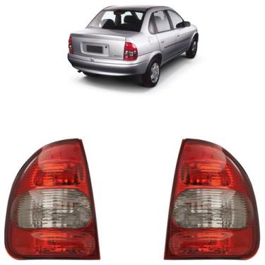 Imagem de Lanterna Traseira Corsa Sedan 2000 A 2002 Classic 2003 A 2010 Fumê - A