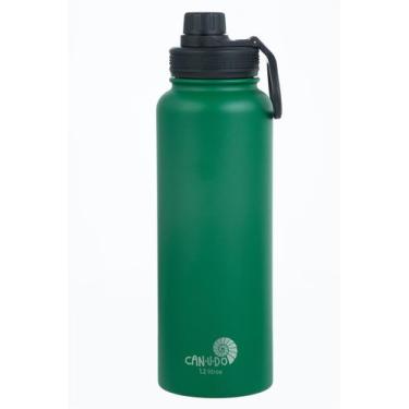 Imagem de Garrafa Inox 1.2L Trilha                - CAN.U.DO, Verde Militar