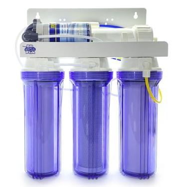 Imagem de Filtro Osmose Reversa 75gpd + Bomba Pressurizada Transparent - BR Fish