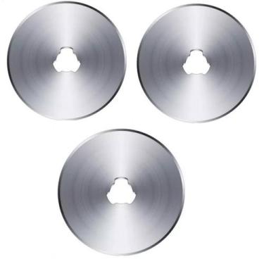 Imagem de Kit 3 Lâminas Disco Refil Cortador Circular 45mm Patchwork - BERTO IMP