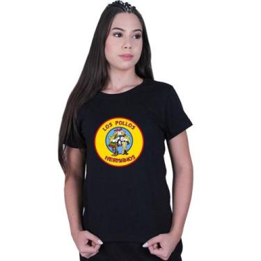 Imagem de Camiseta Baby Look Feminina Los Pollos Hermanos Breaking Bad - LAFRE, 