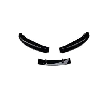 Imagem de Compatível com BMW Série 3 E90 E91 LCI Facelift 325i 330i 2007-2012 Spoiler dianteiro, lábio inferior, lâmina divisora, placa de ajuste preta(Matte Black)