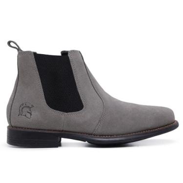 Imagem de Botina Chelsea Masculina em Couro Legítimo Camurça Nobuck Bota Casual 