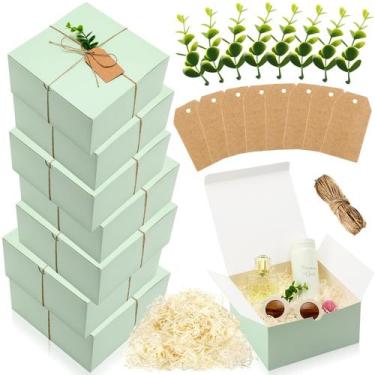Imagem de Conjunto de caixas de presente Crtiin, pacote com 8, 20x20x10cm, dama 