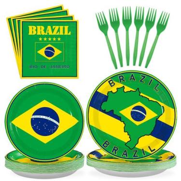 Imagem de Artigos para festas  Bandeira do Brasil da Grécia serve 24 horas - Gre