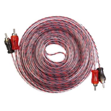 Imagem de Cabo 2 X 2 Rca Transparente Automotivo 5m Storm