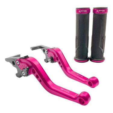 Imagem de Manete Esportiva Manopla X-max 250 X-max Xmax - Stark Race, Pink