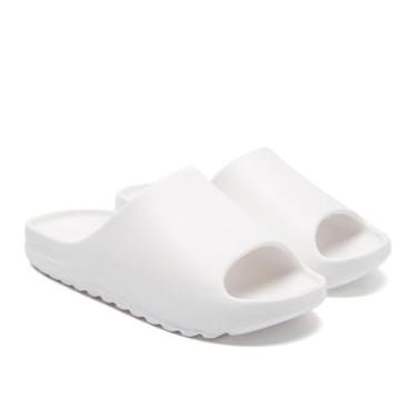 Imagem de Chinelo Nuvem Original Slide Retro 100% Eva Confortável Macio (Branco, 37/38, BR, Adulto, Faixa Numérico, 37, 38)