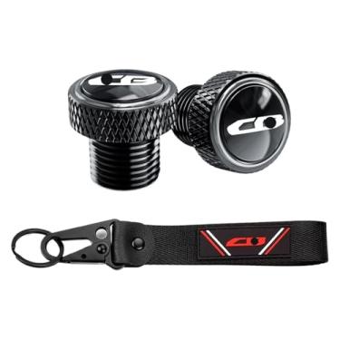 Imagem de BYYINGSUS Chaveiro de motocicleta Parafuso de tampa do furo do espelho traseiro compatível com CB650R CB650F CB500F CB500X CB1000R Cb400 CB600F CB 650R (1 conjunto cinza)