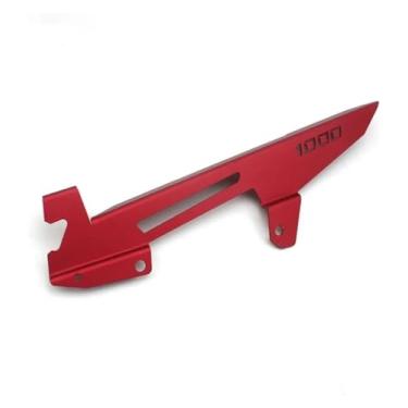 Imagem de BYYINGSUS Compatível com Z1000 Z 1000 2010 2011 2012 2013 2014 2015-2021 capa protetora de lubrificação de corrente de motocicleta (vermelha)