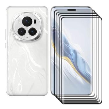 Imagem de Ikiiqii Protetor de tela para Honor Magic6 Pro (6,8 polegadas) (pacote com 5), vidro temperado de dureza 9H HD anti-arranhões, película protetora anti-impressão digital para Honor Magic6 Pro