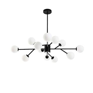 Imagem de Lustre G9 Sputnik Abajur Branco Luminárias de Teto Lustres de Metal Luminária Pendente Moderna Compatível com Sala de Jantar Cozinha Sala de Estar Quarto, Decoração Moderna