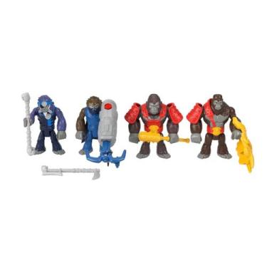 Imagem de Imaginext gorilas vs macacos - mattel hml57